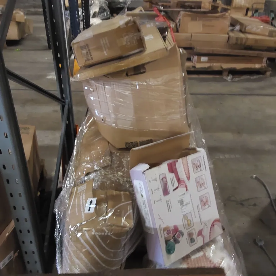 PALLET OF ASSORTED CONSUMER PRODUCTS/FURNITURE PARTS 