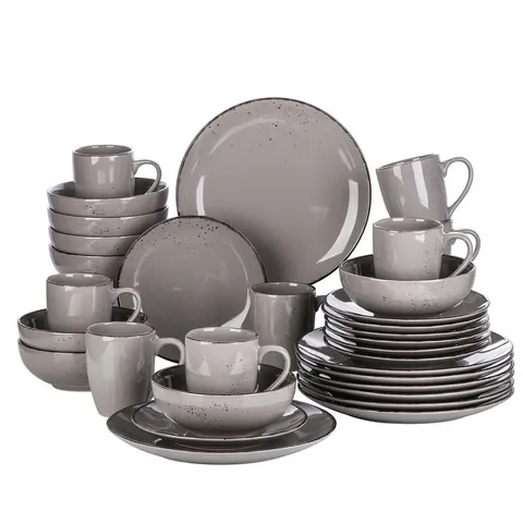 BOXED NAVIA 32 PIECE DINNERWARE SET, SERVICE FOR 8  (2 BOXES)