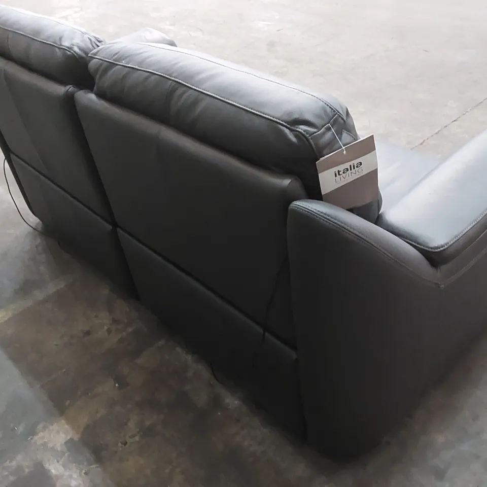 QUALITY DESIGNER ITALIAN MADE PARMA 3 SEATER ELECTRIC RECLINER LEATHER UPHOLSTERED SOFA 