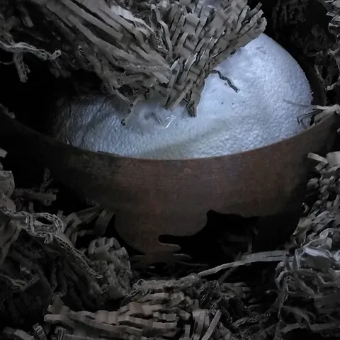 BOXED IRON BURNING FIRE PIT