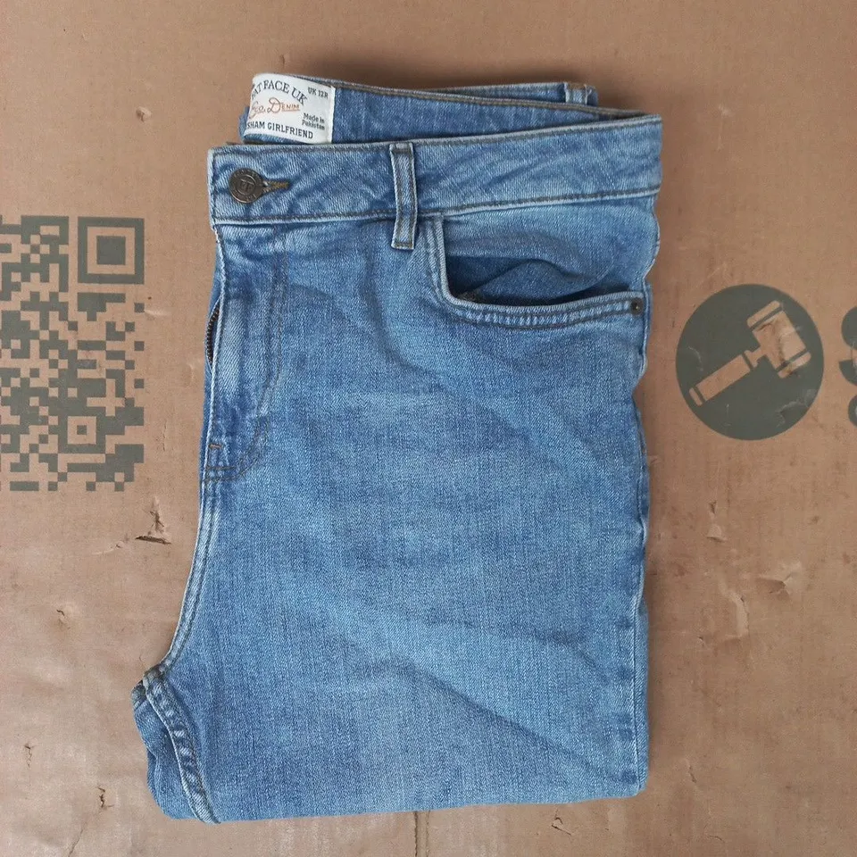 FAT FACE CHESHAM GIRLFRIEND JEANS IN BLUE SIZE UK 12R