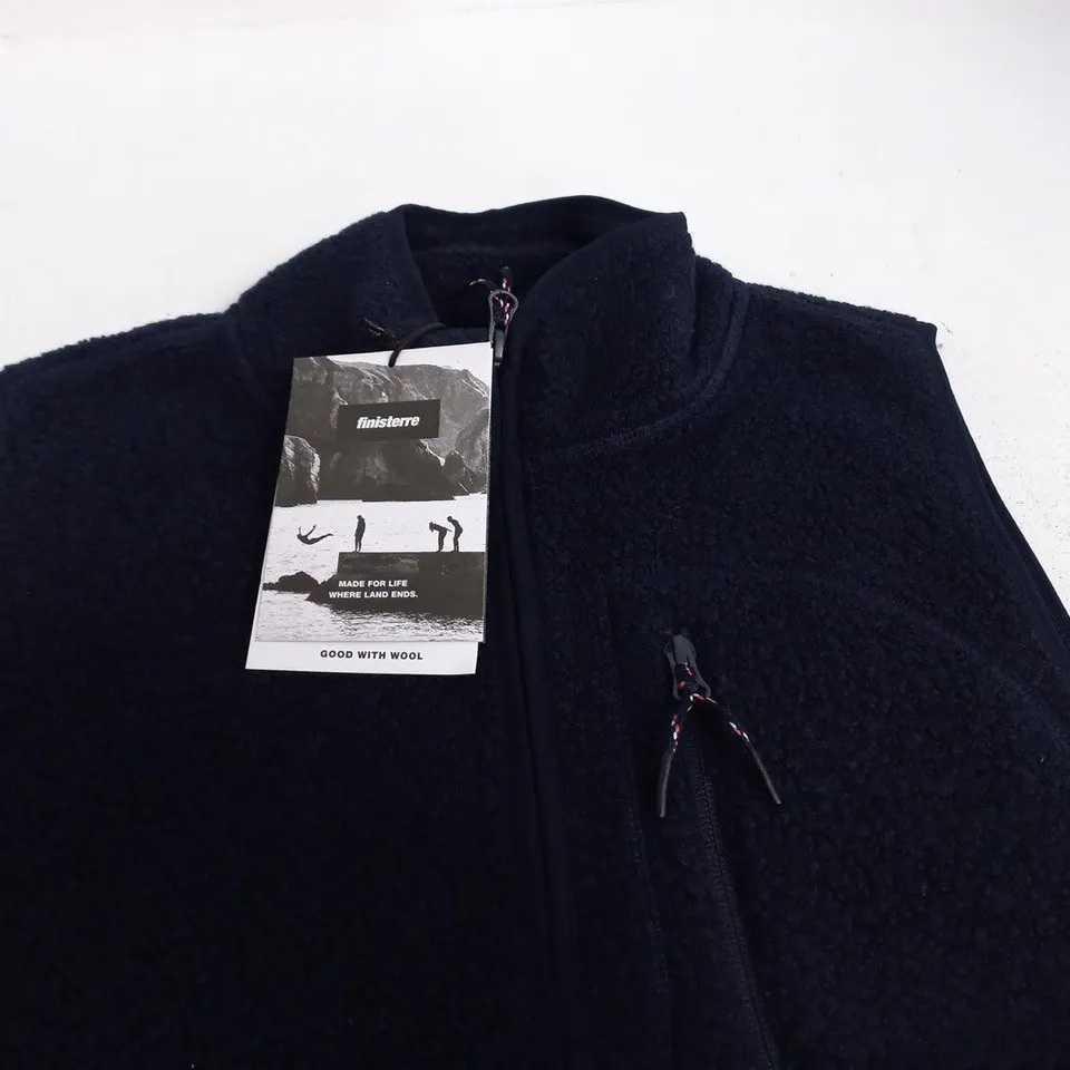 FINISTERRE PORTELL WOOL FLEECE GILET IN NAVY - M