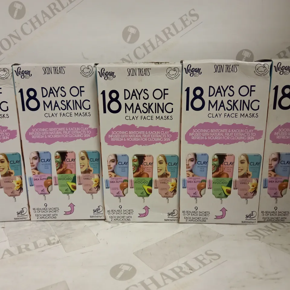 5 X SKIN TREATS 18 DAYS OF MASKING SETS