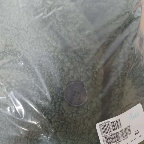 CENTIGRADE FLEECE UTTON FRONT JACKET IN DARK GREEN SIZE M