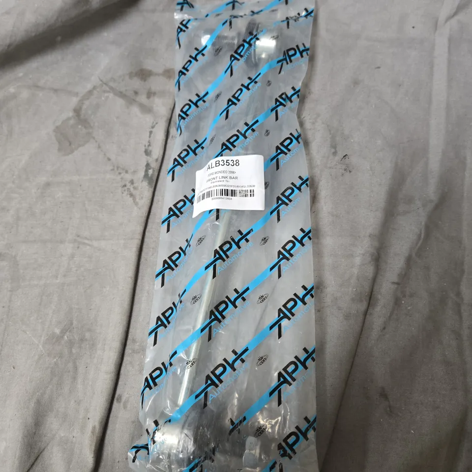 BOX OF APPROXIMATELY 12 ASSORTED AUTOMOTIVE ITEMS INCLUDING ANTI CRYSTAL LIQUID , FRONT LINK BAR AND CAR EXHAUST PART