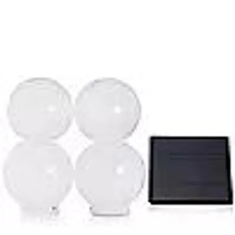 MY GARDEN STORIES LUMINOUS SET OF 4 SOLAR GLOBE STAKES