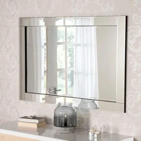 BOXED MAURA GLASS FLAT WALL MIRROR