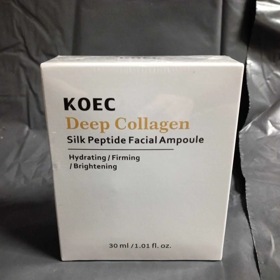 KOEC DEEP COLLAGEN SILK PEPTIDE FACIAL AMPOULE 30 ML