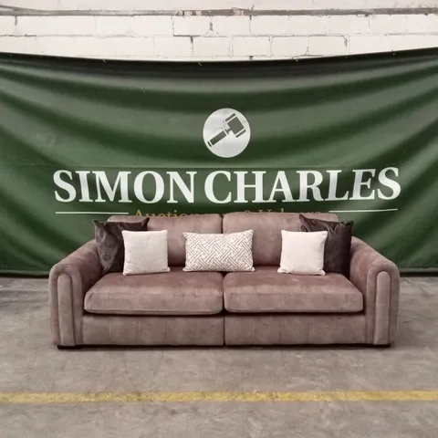 AMARA 4 SEATER SOFA - CHOCOLATE