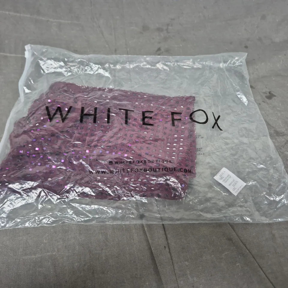WHITE FOX BOUTIQUE PINK SEQUIN TOP – SIZE UNSPECIFIED