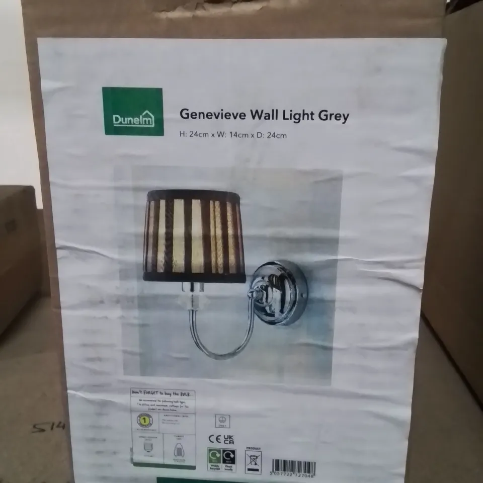 BOXED GENEVIEVE WALL LIGHT GREY 