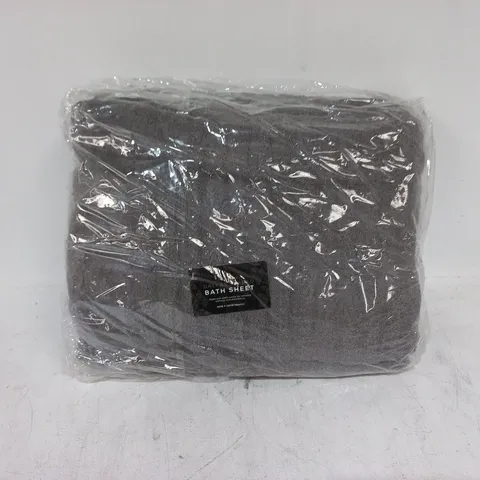 BAGGED GAVENO CAVAILIA DALAS RIBBED 90X150CM BATH SHEET IN GREY