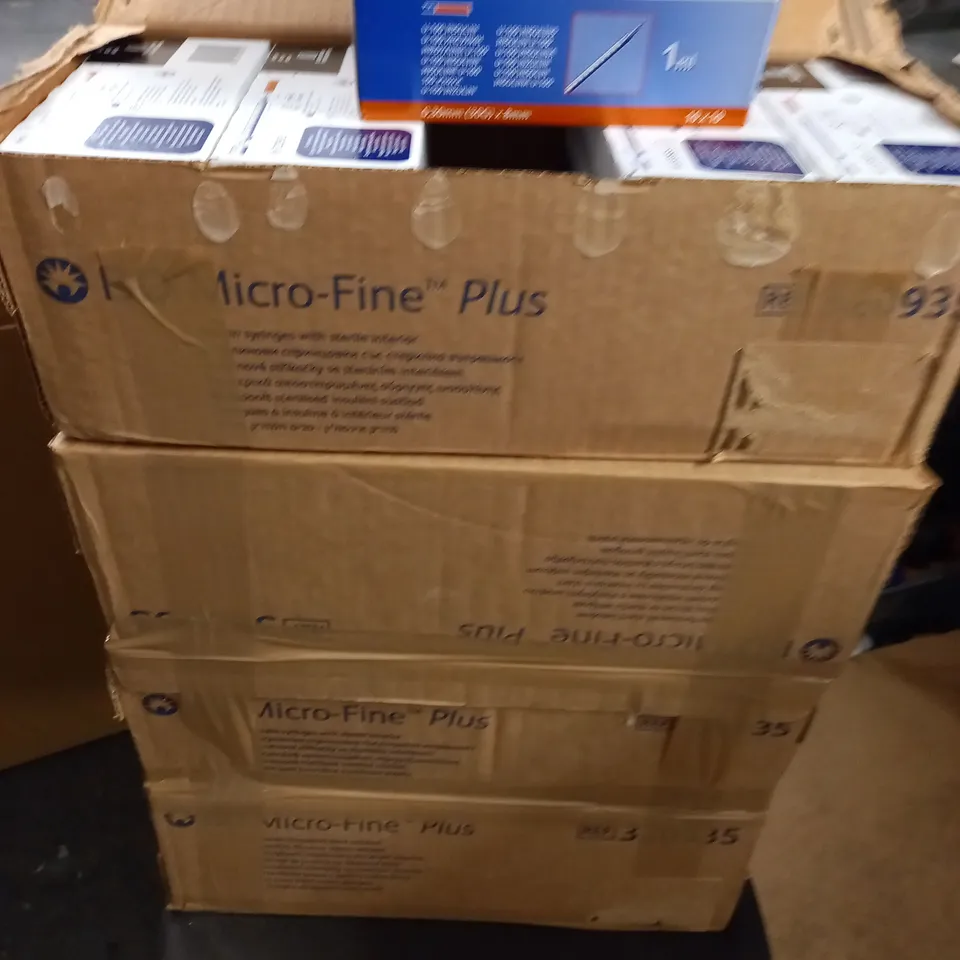 LARGE QUANTITY OF BD MICRO FINE SYRINDGES