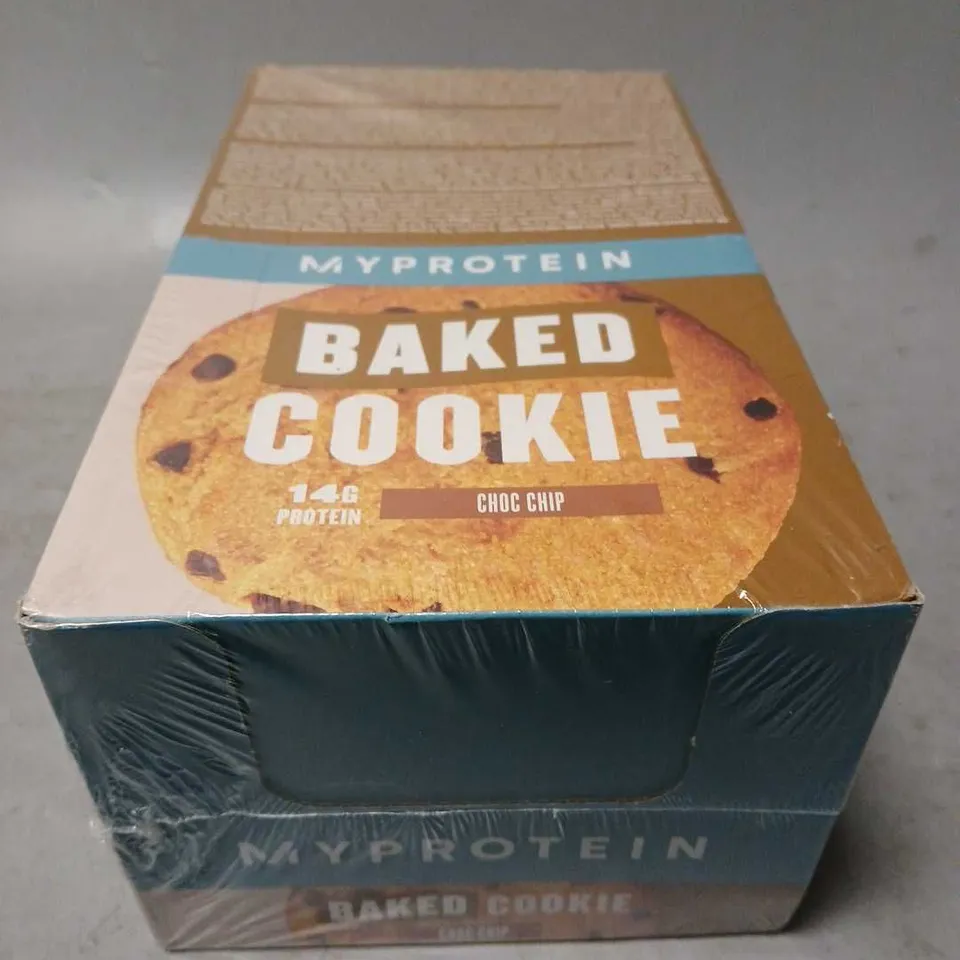 BOXED & SEALED MY PROTEIN BAKED COOKIE CHOC CHIP COOKIES (12x75g)