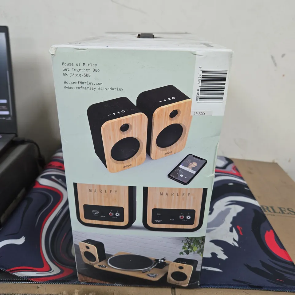 HOUSE OF MARLEY GET TOGETHER DUO WIRELESS BLUETOOTH SPEAKERS