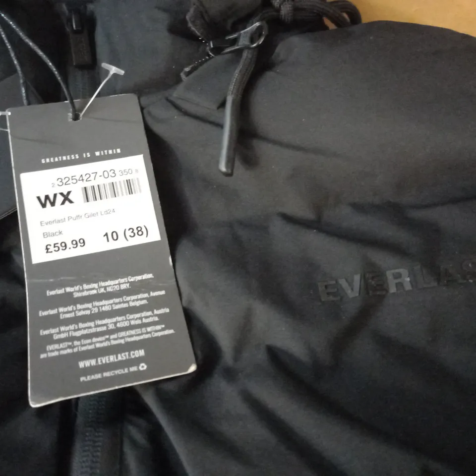 EVERLAST PUFFER GILET IN BLACK - 10(38)