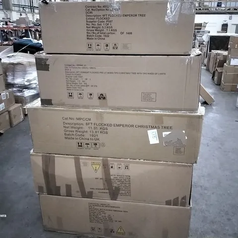 5 ASSORTED CHRISTMAS TREES