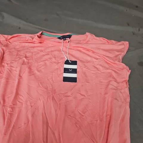 CREW CLOTHING RUBY TOP – CORAL PINK, SIZE 12