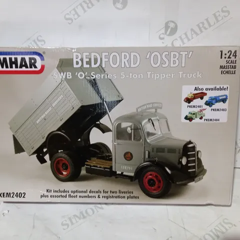 EMHAR PKEM2402 1:24 SCALE BEDFORD 'OSBT' SWB 'O' SERIES 5-TON TIPPER TRUCK MODEL
