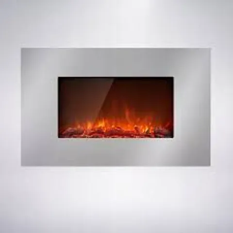 BOXED KLARSTEIN LAUSANNE LUXE ELECTRIC WALL FIREPLACE 90CM 2000W LED EFFECT 