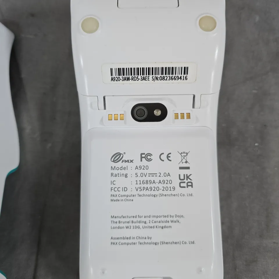 DOJO A920 CARD PAYMENT TERMINAL WITH DOCKING CRADLE