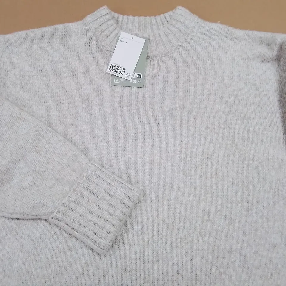 H&M LONGLINE JUMPER IN NATURAL - EUR S