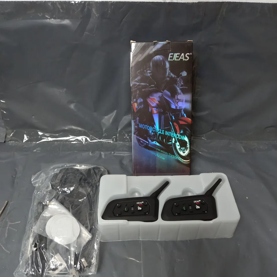 BOXED EJEAS RIDERS INTERPHONE MOTORCYCLE HELMET TELECOM SET