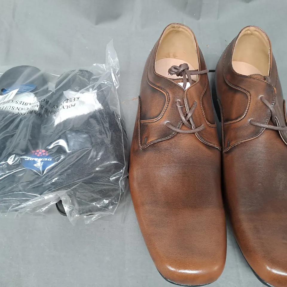 BOX OF APPROXIMATELY 5 ASSORTED PAIRS OF SHOES IN VARIOUS COLOURS, STYLES, AND SIZES