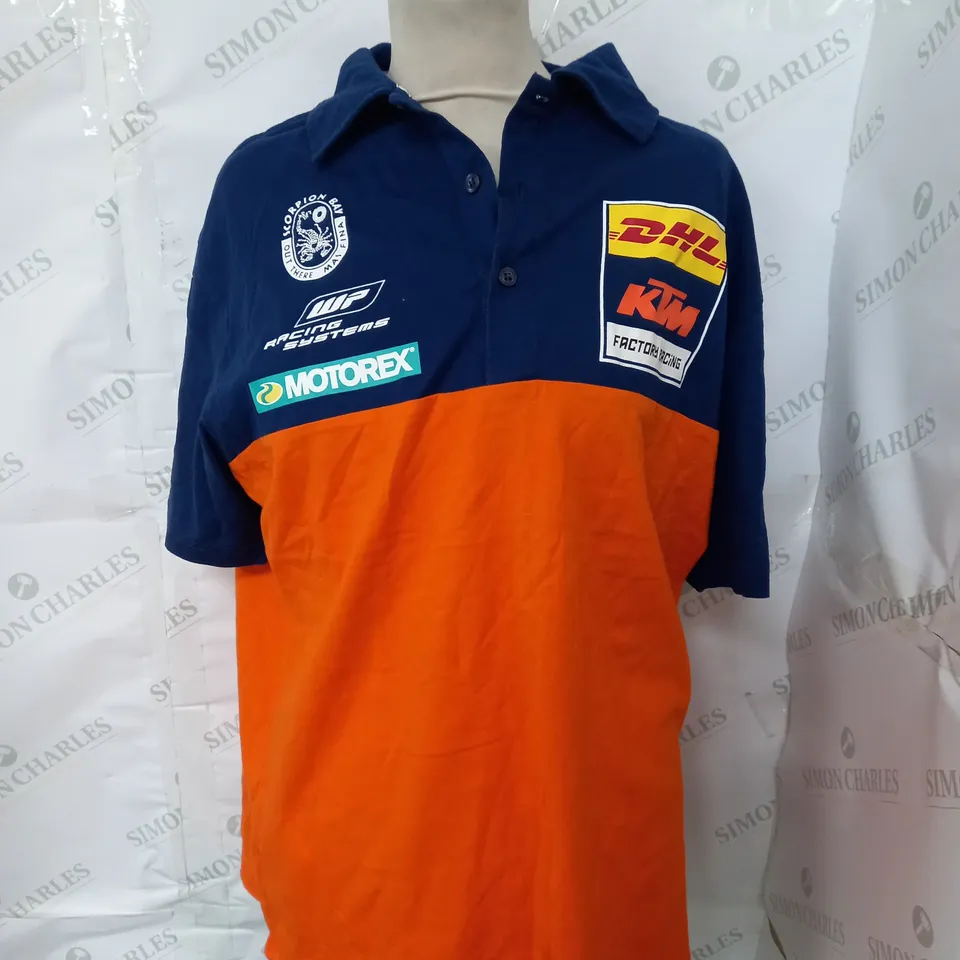 KTM POWER WEAR POLO T-SHIRT - LARGE