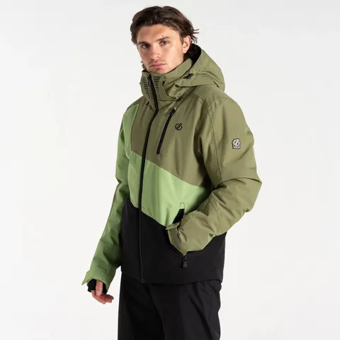 BRAND NEW DARE 2B MENS BASEPLATE II WATERPROOF SKI JACKET IN OLIVINE GREEN SIZE XXXL