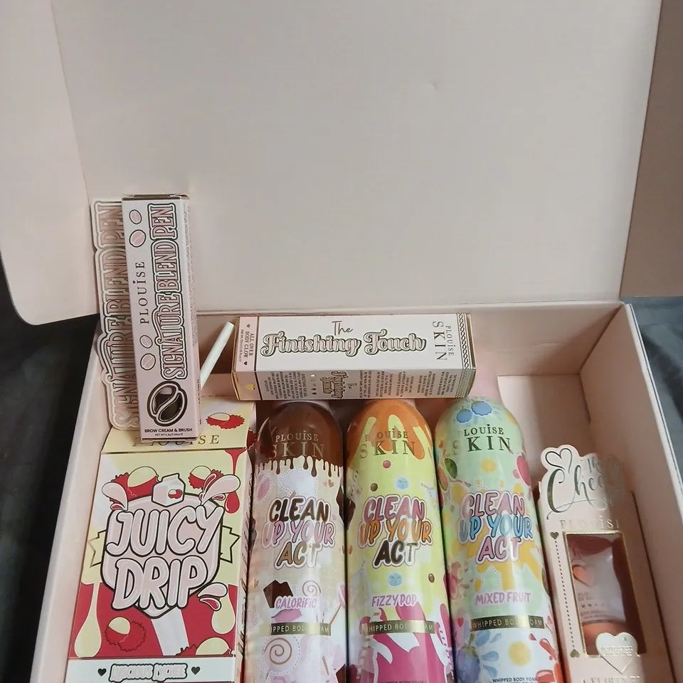 PLOUISE GIFT BOX OF ASSORTED BODY AND BEAUTY PRODUCTS