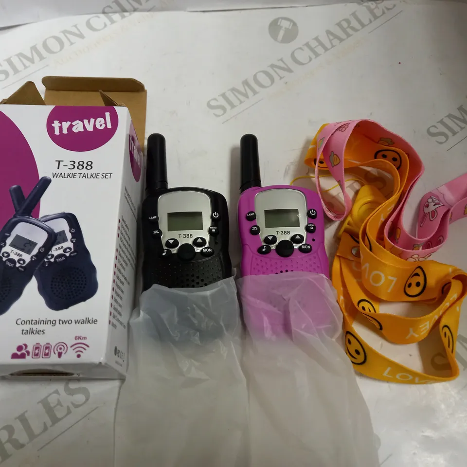 BOXED T-388 WALKIE TALKIE SET