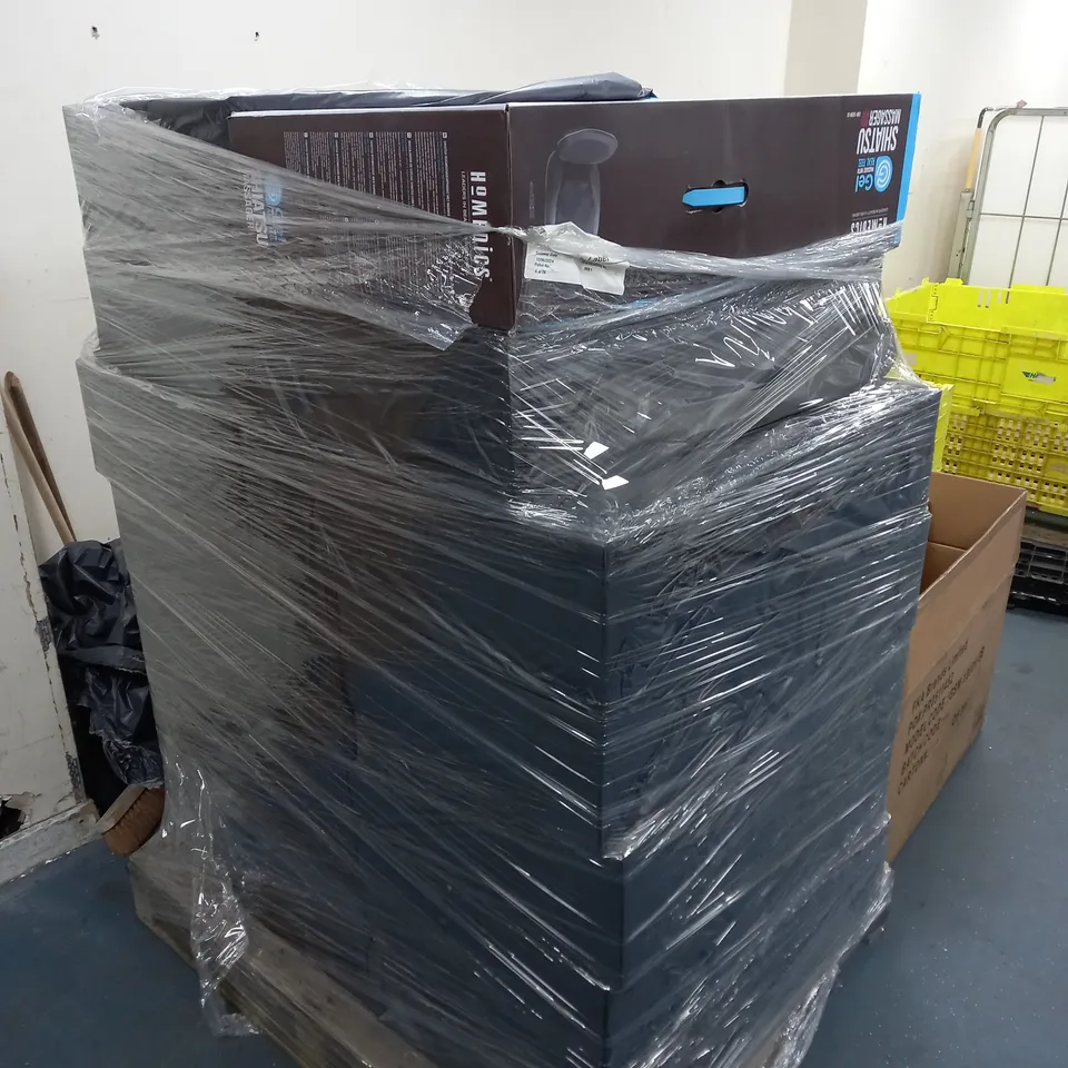 PALLET CONTAINING 14 BOXED AS NEW HOMEDICS SHIATSU MASSAGERS WITH HEAT