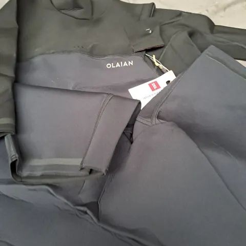 OLAIAN SHORT SLEEVE AND SHORT LEG WETSUIT - BLACK - SIZE 2XL