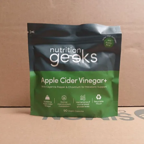 NUTRITION GEEKS APPLE CIDER VINEGAR+ (90 VEGAN CAPSULES)