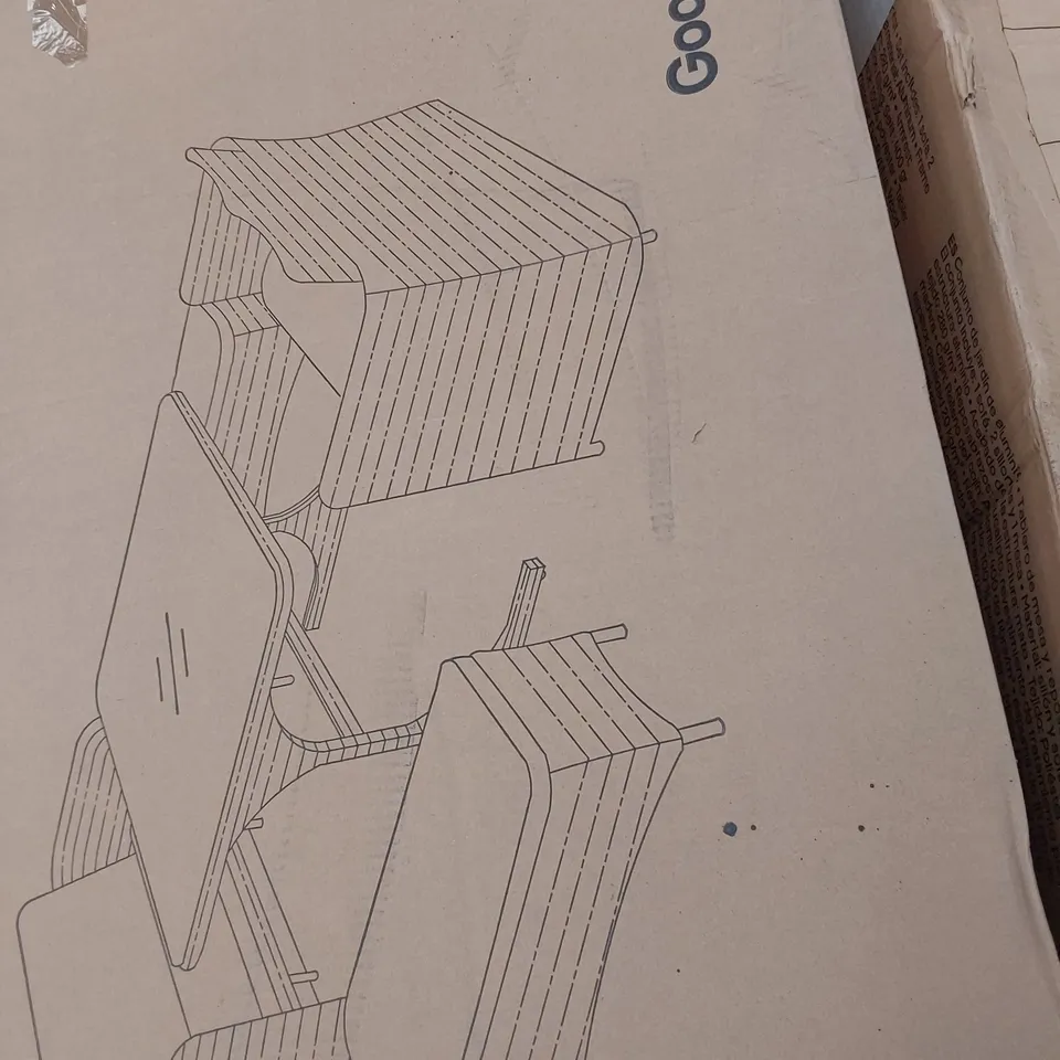 BOXED GOODHOME HAMILTON WICKER CUBE DINING SET