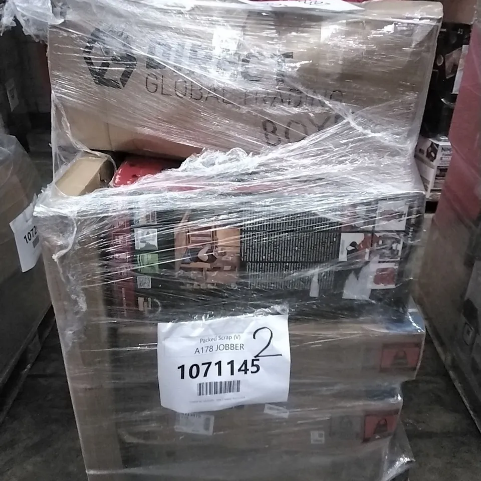 PALLET OF APPROXIMATELY 10 UNPROCESSED RAW RETURN HOUSEHOLD AND ELECTRICAL GOODS TO INCLUDE;