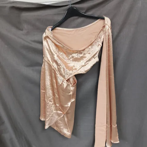 BOX OF APPROXIMATELY 16 CHAMPAGNE URBAN BLISS CAPE SLEEVE DRESS - SIZES 8 / 10 / 12 / 14 / 16