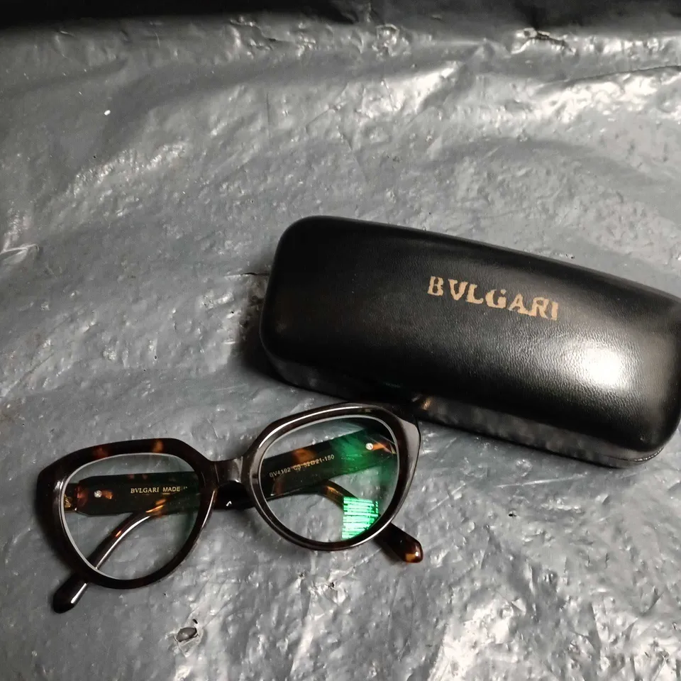 BVLGARI PRESCRIPTION GLASSES - TORTOISESHELL ROUND FRAME