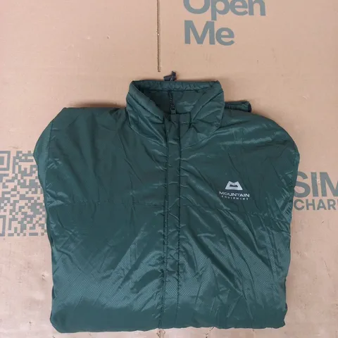 MOUNTAIN EQUIPMENT ZIP-THROUGH JACKET IN GREEN SIZE SMALL
