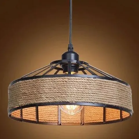 BOXED 2-LIGHT BLACK DOME PENDANT