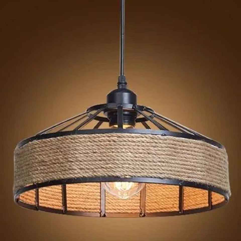 BOXED 2-LIGHT BLACK DOME PENDANT 