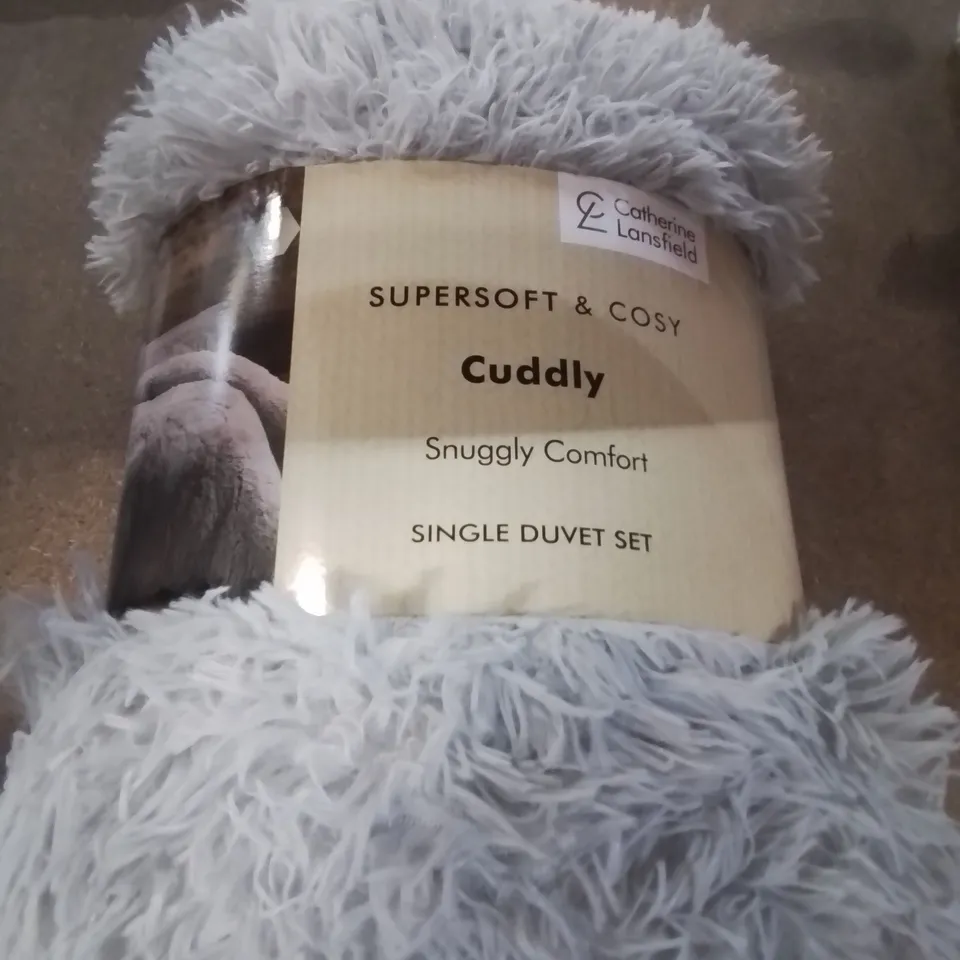 CATHERINE LANSFIELD CUDDLY SINGLE DUVET SET 