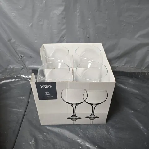 BOXED SET OF 4 HOME GIN GLASSES - COLLECTION ONLY