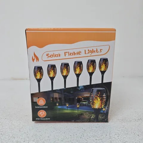 SOLAR FLAME LIGHTS – OUTDOOR GARDEN LIGHTING (BOXED)