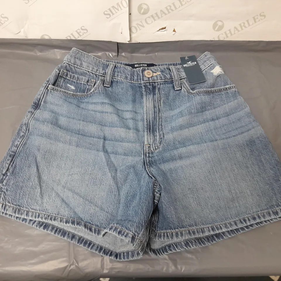 HOLLISTER LADIES ULTRA HIGH RISE DENIM SHORTS SIZE S