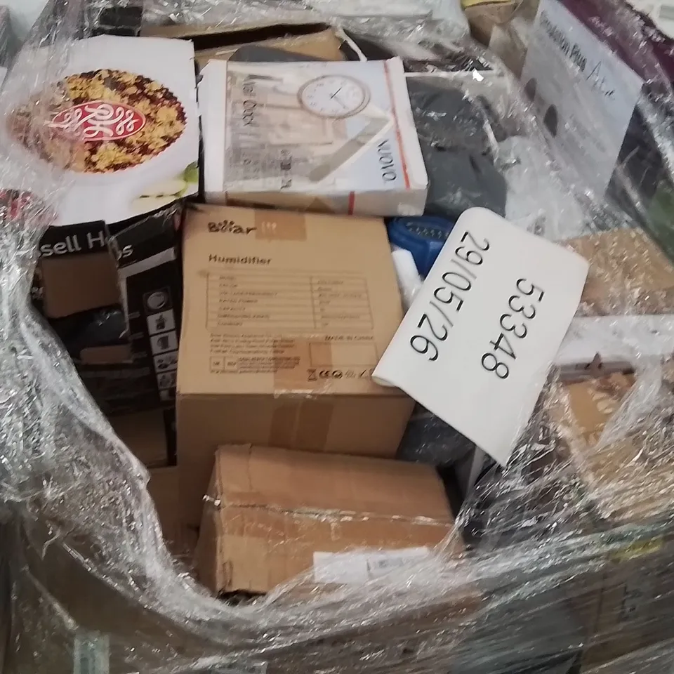 PALLET CONTAINING A LARGE QUANTITY OF ELECTRICAL PRODUCTS TO INCLUDE;DEHUMIDIFIER,FAN HEATER,DIGITAL SAFES