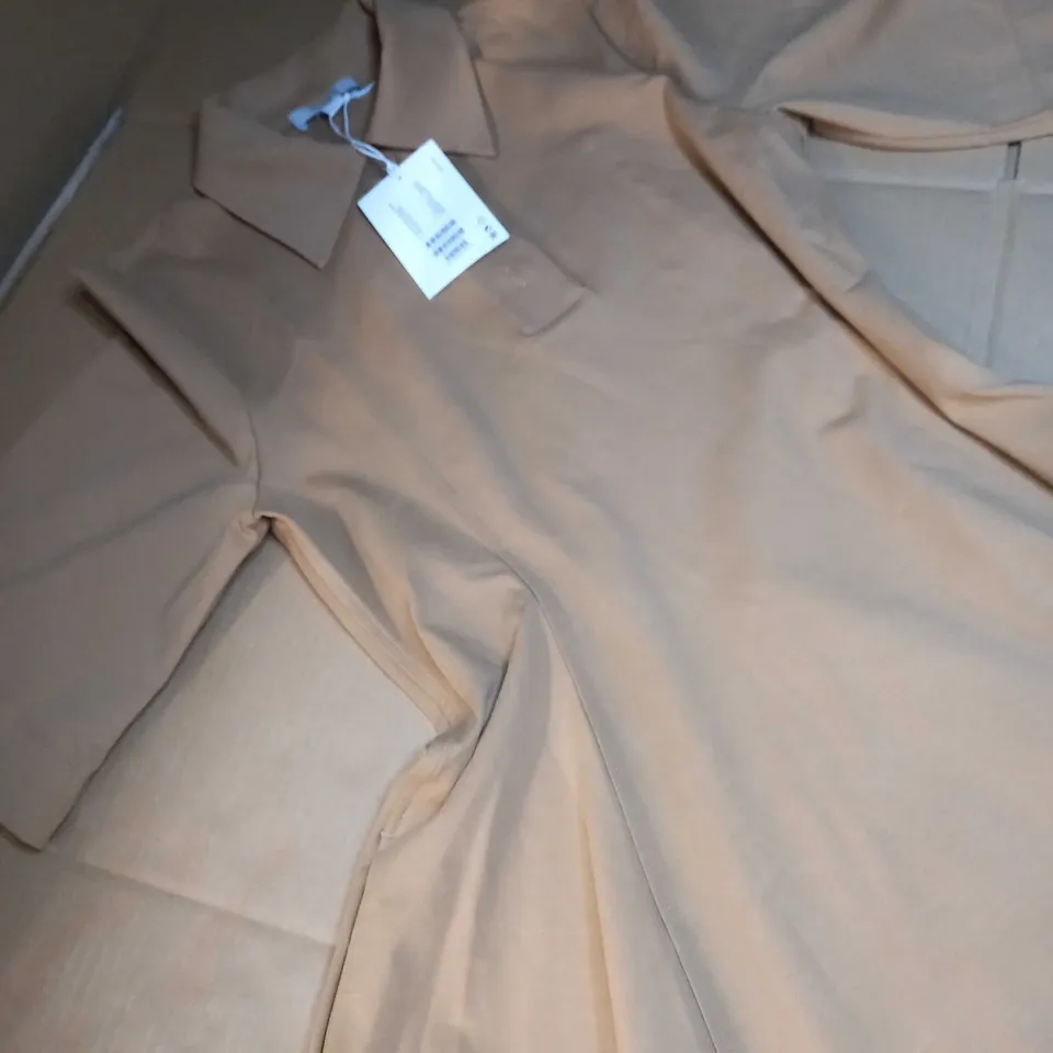 COS TAN MAXI DRESS - SMALL