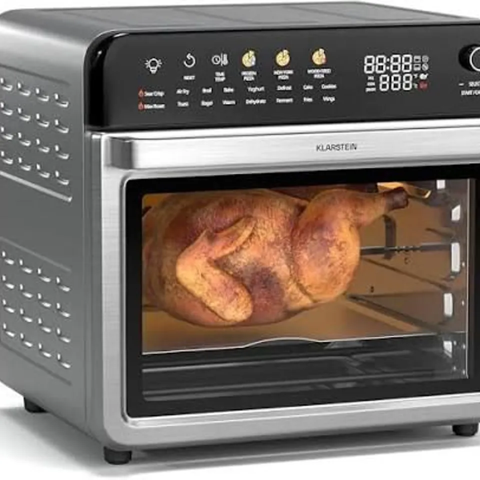 KLARSTEIN AIRGLAZE 2000W 34L AIR FRYER OVEN SILVER