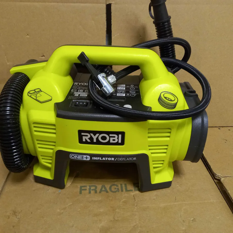 RYOBI ONE+ INFLATOR/DEFLATOR 18V